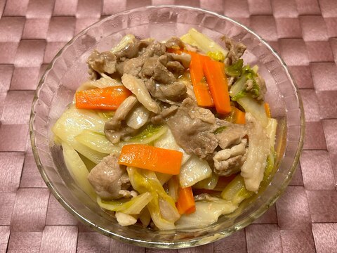 【簡単】豚肉白菜の中華風煮